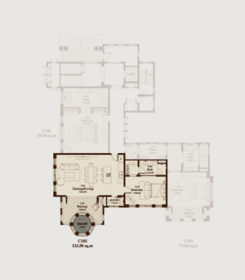Castello Della Valle : คาสเตลโล่ เดลลา วัลเล่ - Floor Plan