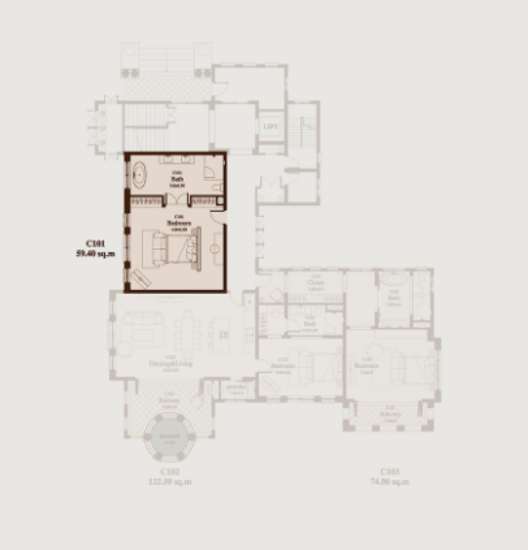 Castello Della Valle : คาสเตลโล่ เดลลา วัลเล่ - Floor Plan