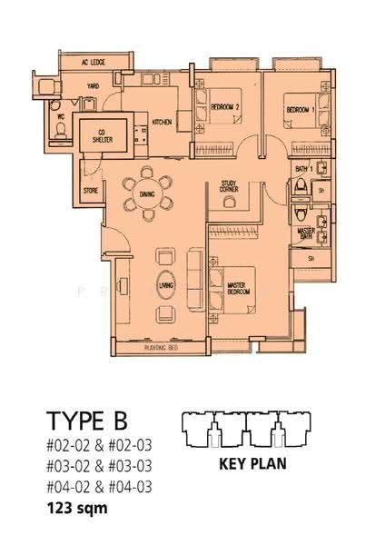 The Cassandra, 132 Pasir Panjang Road, Buona Vista / West Coast / Clementi New Town, 3 Bedrooms, 1,324 sqft, Apartment For Sale, by Helen Yau, 500296053 - 2D - PropertyGuru.com.sg
