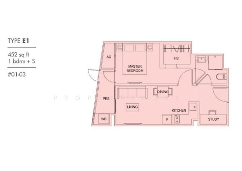 Cassia Edge, 343 Guillemard Road, Eunos / Geylang / Paya Lebar, 1 Bedroom, 452 sqft, Apartment For Sale, by Melissa Chio, 25334764 - 2D - PropertyGuru.com.sg