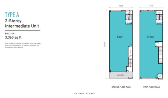 Triana 2 & 3 Storey Shop Offices @ Tropicana Aman - Floor Plan - iProperty.com.my