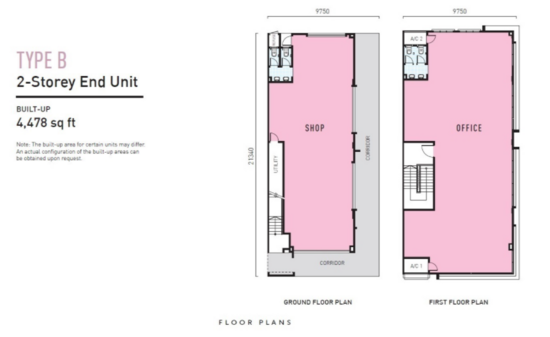 Triana 2 & 3 Storey Shop Offices @ Tropicana Aman - Floor Plan - iProperty.com.my