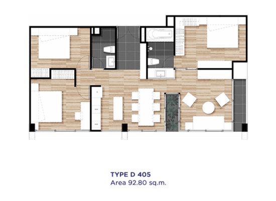 Prime I-Zen Condo Ladprao 71 - Floor Plan