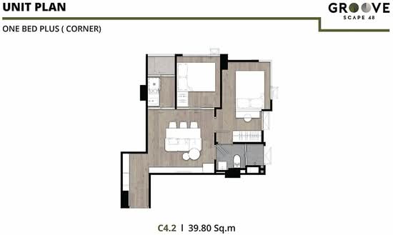 Groove Scape Ladprao-Sutthisan : กรู๊ฟ สเคป ลาดพร้าว - สุทธิสาร - Floor Plan