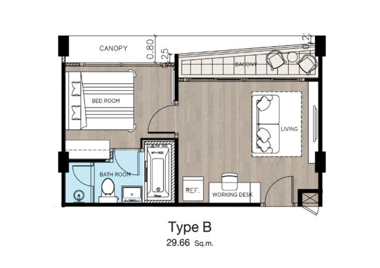 Wyndham Garden Irin Bangsaray Pattaya : วินด์แฮม การ์เด้น ไอริณ บางเสร่ พัทยา  - Floor Plan