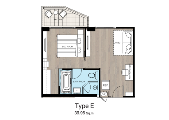 Wyndham Garden Irin Bangsaray Pattaya : วินด์แฮม การ์เด้น ไอริณ บางเสร่ พัทยา  - Floor Plan
