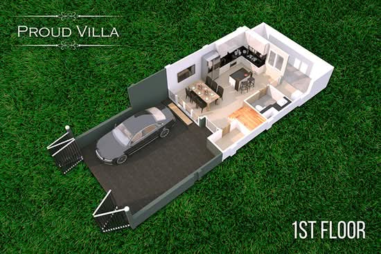 Proud Villa Sathorn-Charoenrat : พราวด์วิลล่า สาทร-เจริญราษฏร์ - Floor Plan