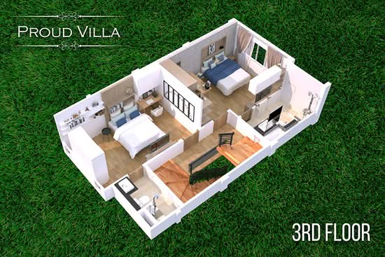 Proud Villa Sathorn-Charoenrat : พราวด์วิลล่า สาทร-เจริญราษฏร์ - Floor Plan