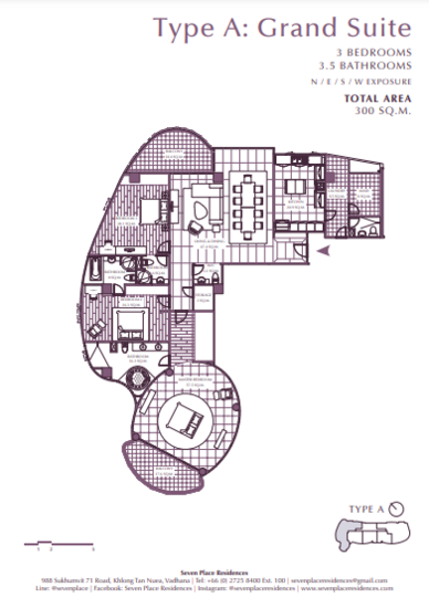 Seven Place Residences : เซเว่น เพลส เรสซิเดนซ์ - Floor Plan