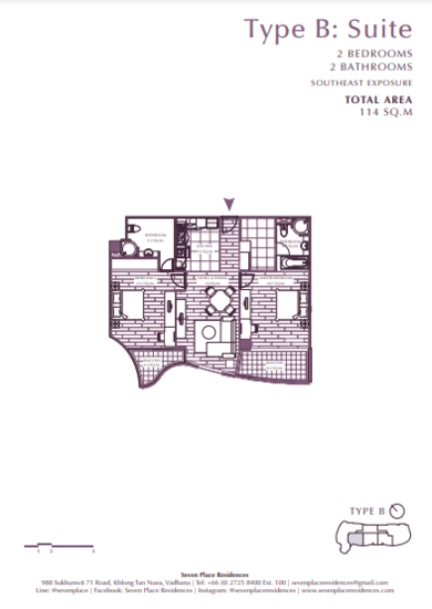Seven Place Residences : เซเว่น เพลส เรสซิเดนซ์ - Floor Plan