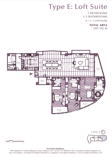 Seven Place Residences : เซเว่น เพลส เรสซิเดนซ์ - Floor Plan