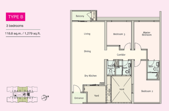 Glomac Centro Service Apartment - Floor Plan - iProperty.com.my