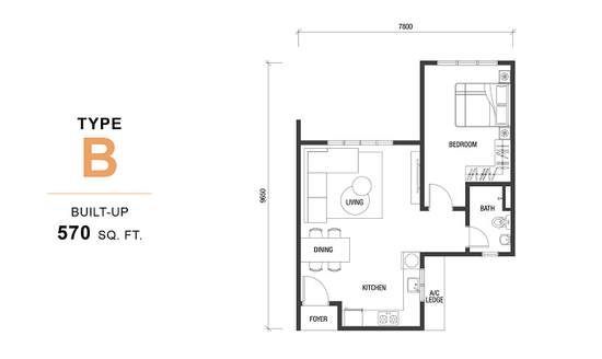 Duduk Se.Ruang @ Eco Sanctuary - Floor Plan - iProperty.com.my