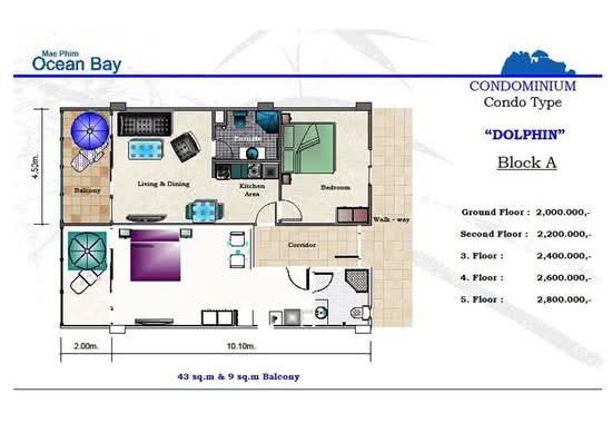 Mae Phim Ocean Bay - Floor Plan