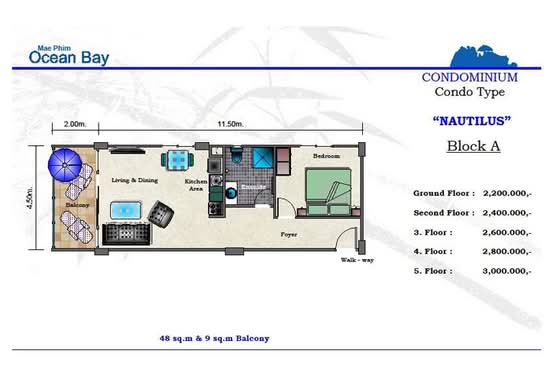 Mae Phim Ocean Bay - Floor Plan
