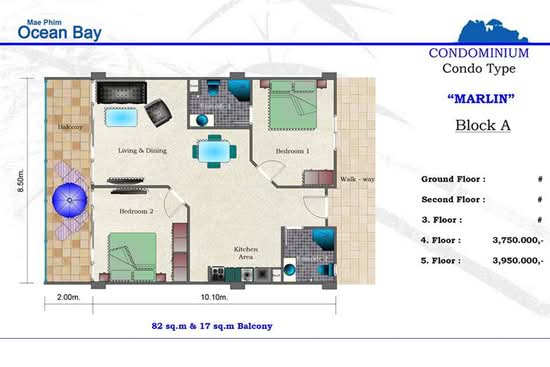 Mae Phim Ocean Bay - Floor Plan