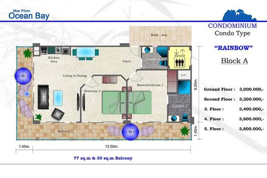 Mae Phim Ocean Bay - Floor Plan