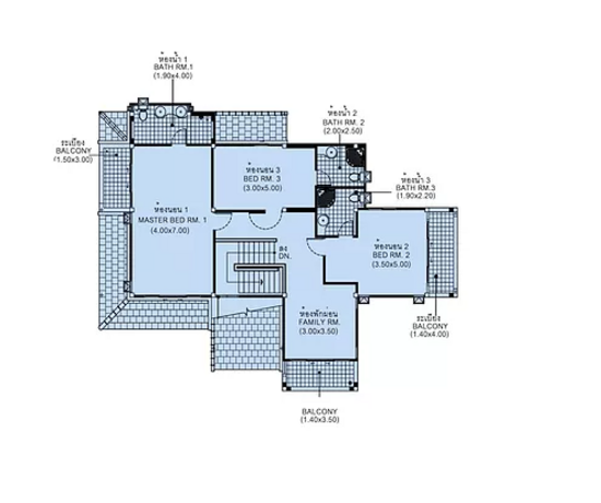 Baan Nai Fan 4 : บ้านในฝัน 4 - Floor Plan