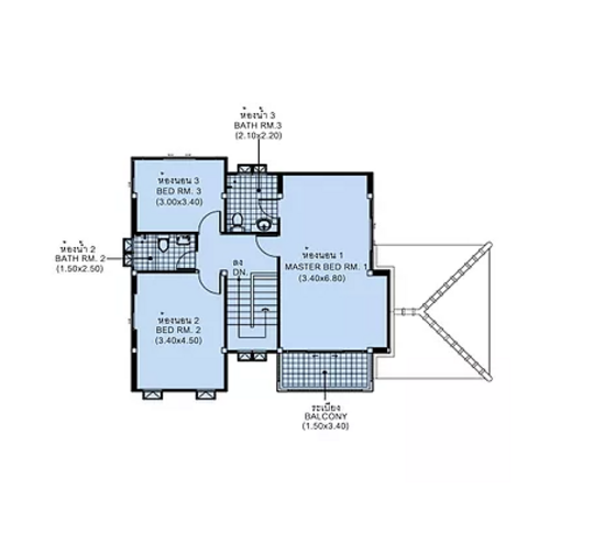 Baan Nai Fan 4 : บ้านในฝัน 4 - Floor Plan