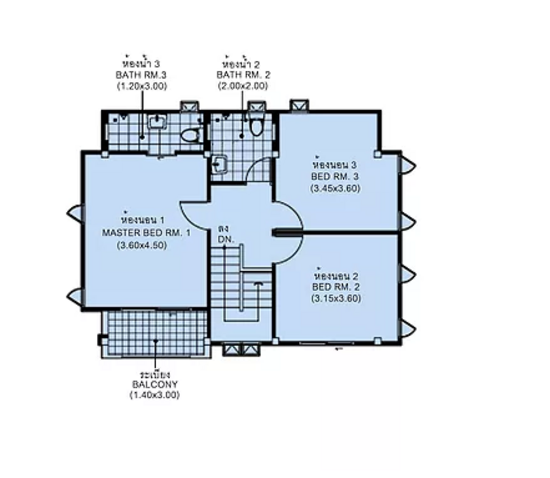 Baan Nai Fan 4 : บ้านในฝัน 4 - Floor Plan