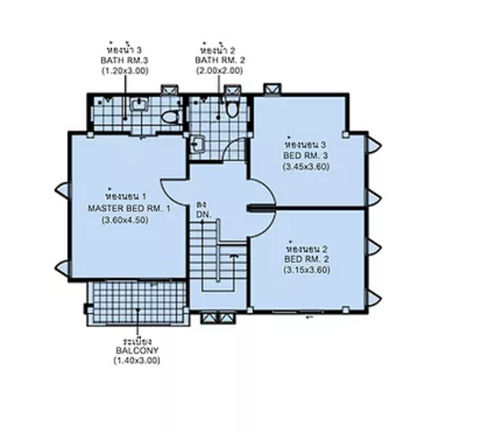 Baan Nai Fan 4 : บ้านในฝัน 4 - Floor Plan
