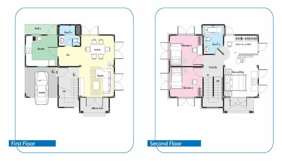 Baan Lalin In The Park Watcharapol-Paholyothin : บ้านลลิล อินเดอะพาร์ค วัชรพล-พหลโยธิน - Floor Plan