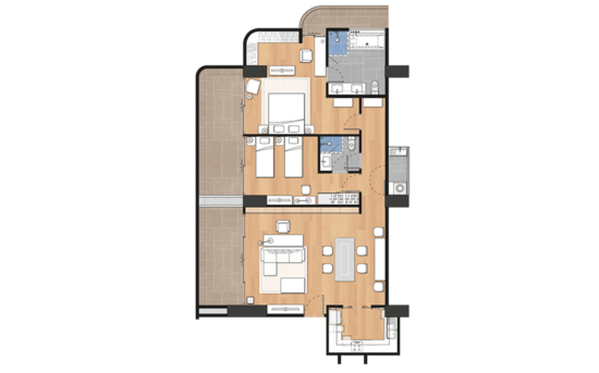 Sethiwan Mansion Sukhumvit 49 : เศรษฐีวรรณ แมนชั่น สุขุมวิท 49 - Floor Plan