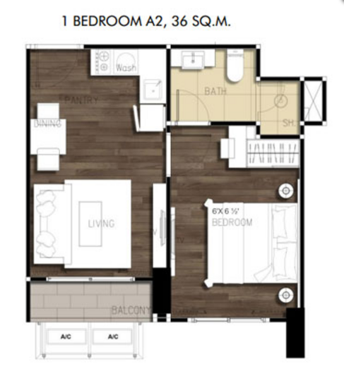 Dazzle Sukhumvit 7 : แดซเซิล สุขุมวิท 7 - Floor Plan