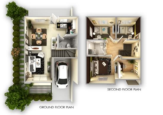 Baan Pruksa 88 Praeksa - Nikhom Uttahakam Bangpoo : บ้านพฤกษา 88 แพรกษา - นิคมอุตสาหกรรมบางปู - Floor Plan