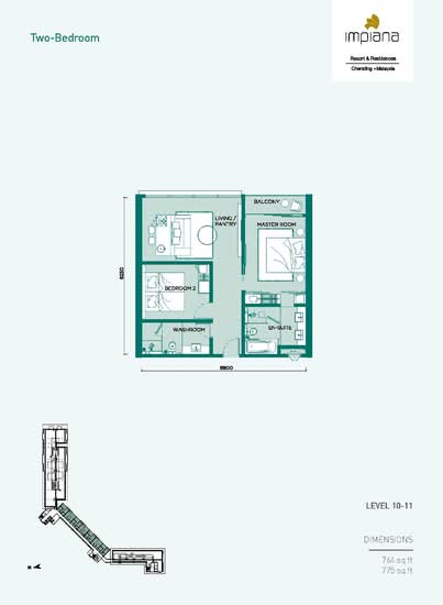 Impiana Residences Cherating - Floor Plan - iProperty.com.my