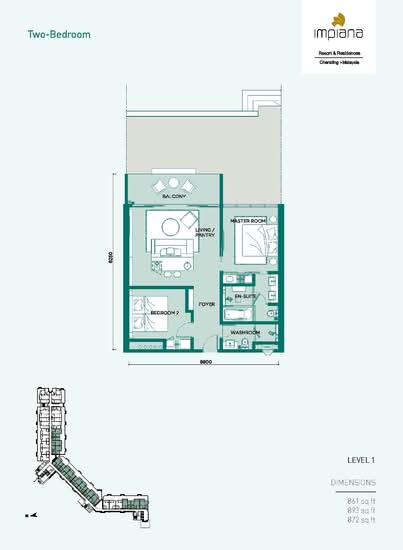 Impiana Residences Cherating - Floor Plan - iProperty.com.my