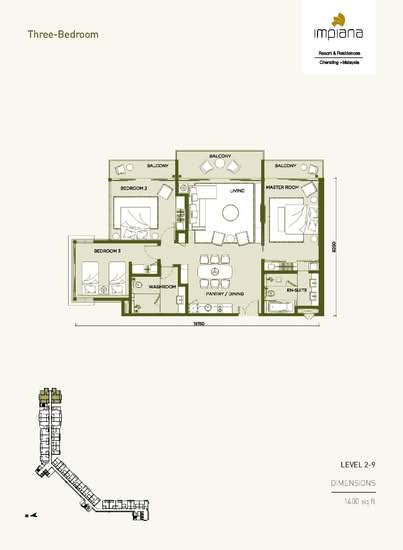 Impiana Residences Cherating - Floor Plan - iProperty.com.my