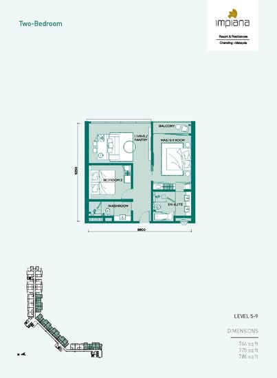Impiana Residences Cherating - Floor Plan - iProperty.com.my