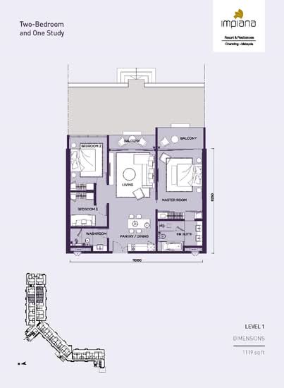 Impiana Residences Cherating - Floor Plan - iProperty.com.my