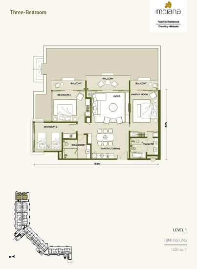 Impiana Residences Cherating - Floor Plan - iProperty.com.my