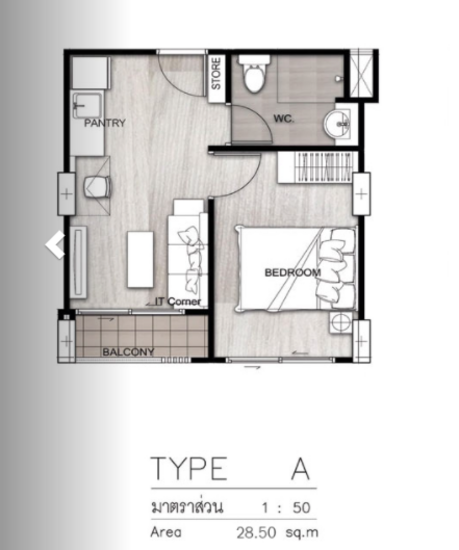 Zeen Condo : ซีน คอนโด - Floor Plan