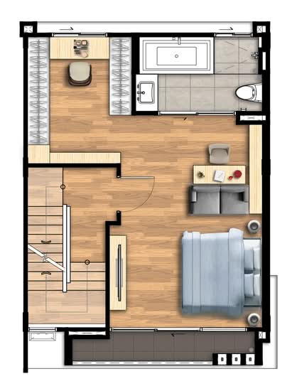 Nirvana Define Rama 9 : เนอวานา ดีฟายน์ พระราม 9 - Floor Plan