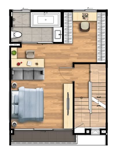 Nirvana Define Rama 9 : เนอวานา ดีฟายน์ พระราม 9 - Floor Plan