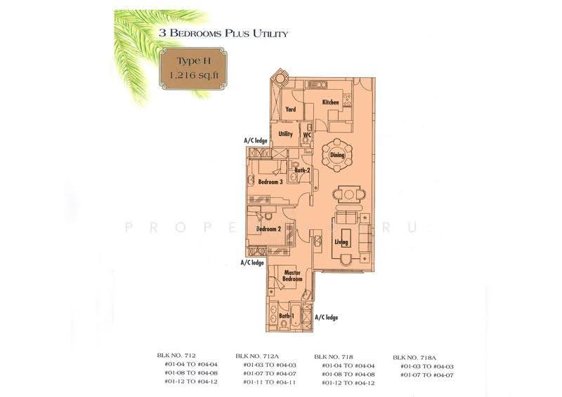 Changi Green, 712 Upper Changi Road East, Bedok / Upper East Coast, 3 Bedrooms, 1,216 sqft, Condominium For Rent, by Ong Sok Hoen (Kelly), 15348859 - 2D - PropertyGuru.com.sg