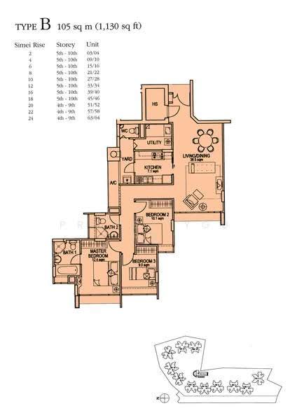 Changi Rise Condo, 2 Simei Rise, Pasir Ris / Tampines, 3 Bedrooms, 1,130 sqft, Condominium For Rent, by Joan Loh, 24842138 - 2D - PropertyGuru.com.sg