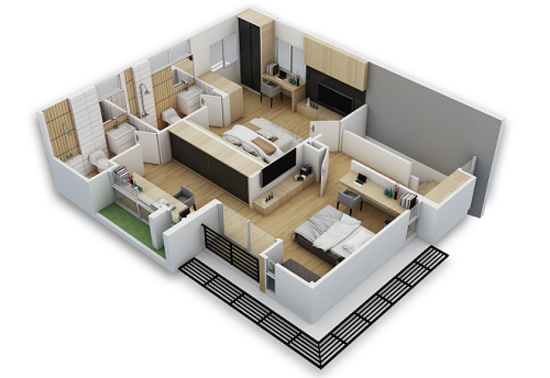 Nirvana Beyond Lite Rama 9 : เนอวานา บียอนด์ ไลท์ พระราม 9 - Floor Plan