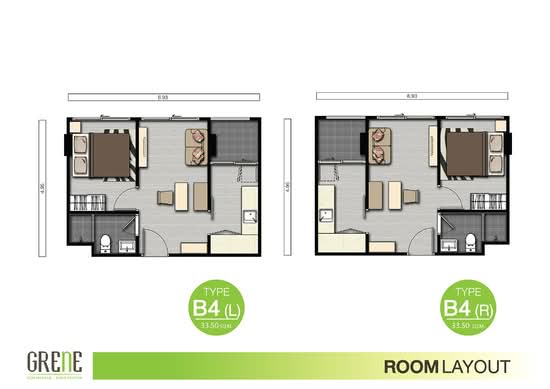 Grene Don Mueang-Song Prapha : กรีเน่ คอนโด ดอนเมือง-สรงประภา - Floor Plan