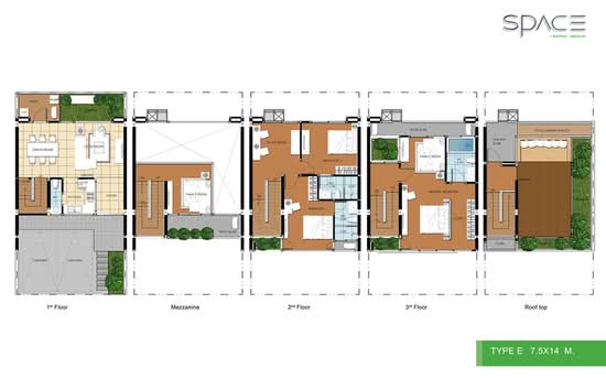 SPACE Ladprao-Mengjai : สเปซ ลาดพร้าว-เหม่งจ๋าย - Floor Plan