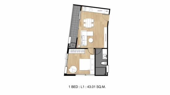 Flexi Sathorn - Charoennakorn - Floor Plan