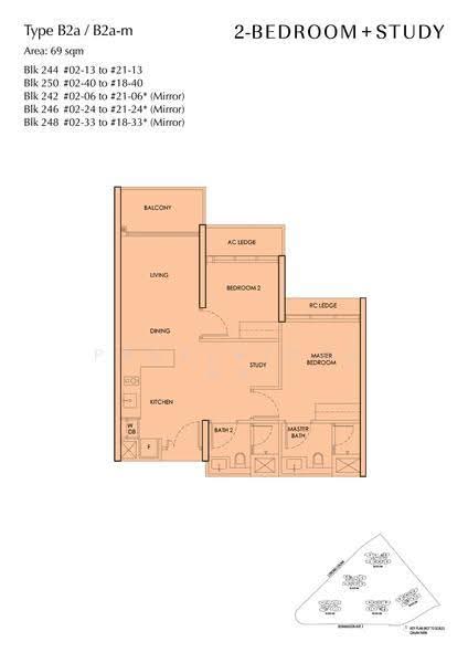 Chuan Park, 240 Lorong Chuan, Hougang / Punggol / Sengkang, 2 Bedrooms, 743 sqft, Condominium For Sale, by Stephen Yeo, 500277692 - 2D - PropertyGuru.com.sg
