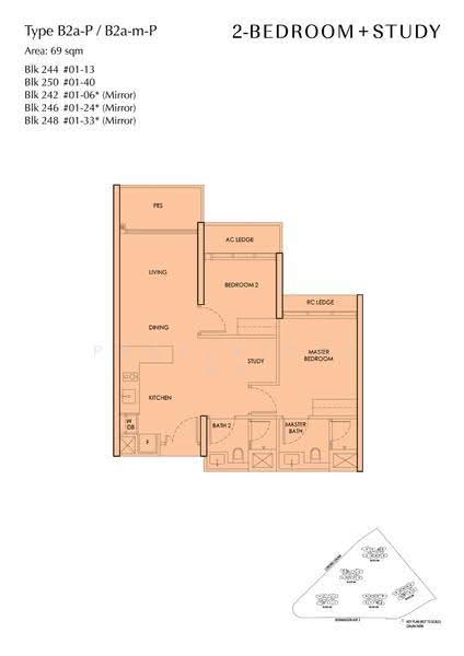Chuan Park, 240 Lorong Chuan, Hougang / Punggol / Sengkang, 2 Bedrooms, 743 sqft, Condominium For Sale, by Stephen Yeo, 500277692 - 2D - PropertyGuru.com.sg