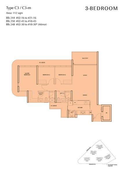 Chuan Park, 248 Lorong Chuan, Hougang / Punggol / Sengkang, 3 Bedrooms, 1,206 sqft, Condominium For Sale, by PEMI ., 500232402 - 2D - PropertyGuru.com.sg