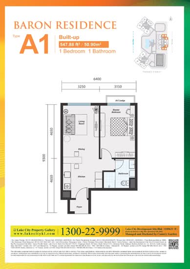 Baron Residence @ Lake City - Floor Plan - iProperty.com.my
