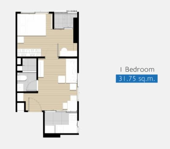 Plum Condo Sukhumvit 97/1 : พลัมคอนโด สุขุมวิท 97/1 - Floor Plan