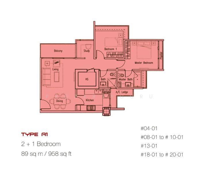 The Citrine, 18 Jalan Datoh, Balestier / Toa Payoh, 2 Bedrooms, 958 sqft, Apartment For Rent, by Phoebe Quek, 11721715 - 2D - PropertyGuru.com.sg